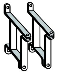 wandbevestiging voor type m 4705 (1 set = 1 doos) M 4706 Meibes